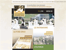 Tablet Screenshot of elevage-gavage.fr